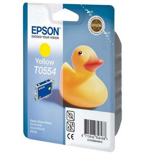 Image of Epson T0554 Printer Ink Cartridge - Yellow