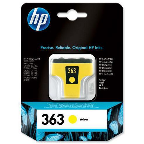 Image of Hp 363 Yellow Original Ink Cartridge