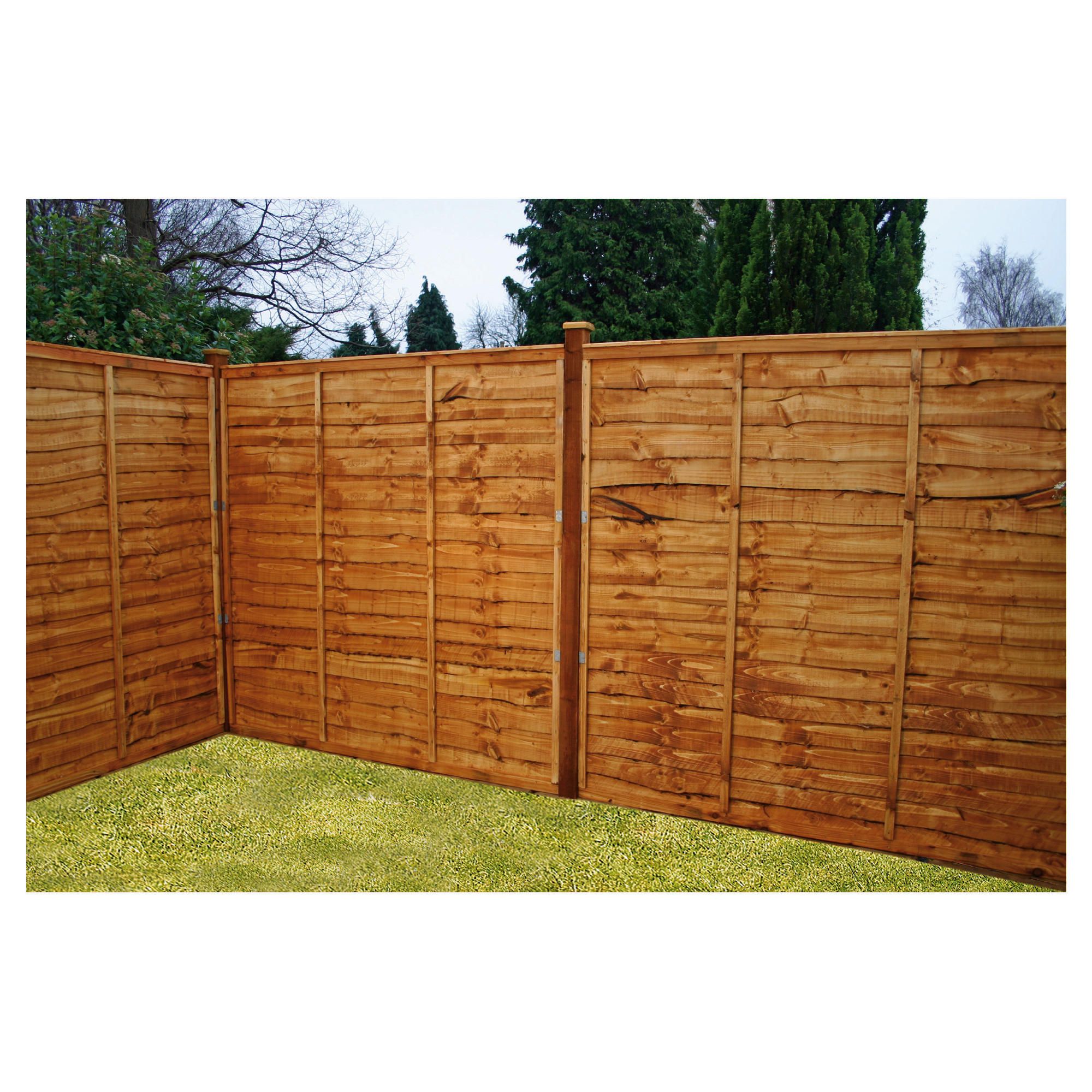 Mercia Waney Edge Horizontal Fencing X7 at Tesco Direct