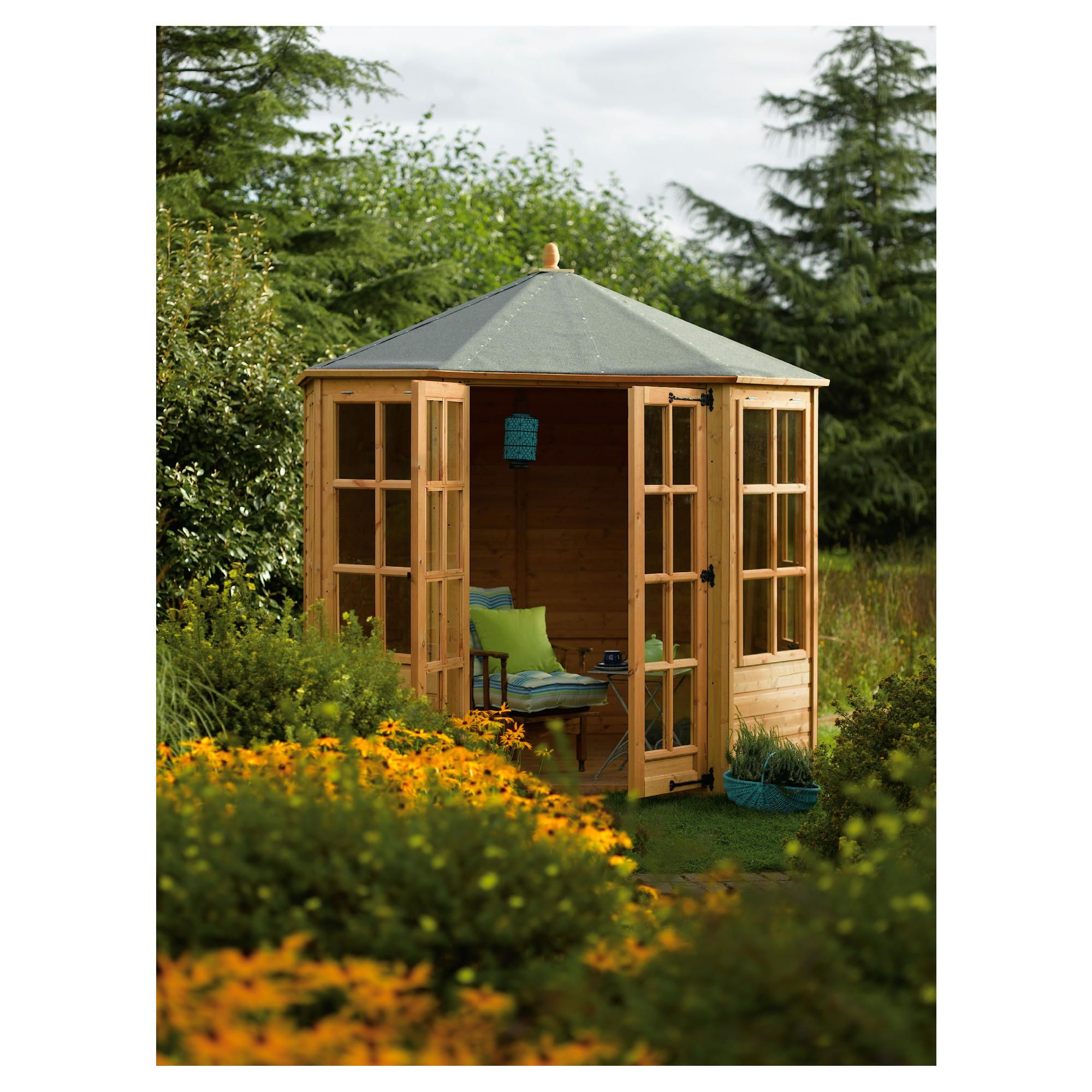 Rowlinson Ryton Octagonal Summerhouse 8x8 at Tesco Direct