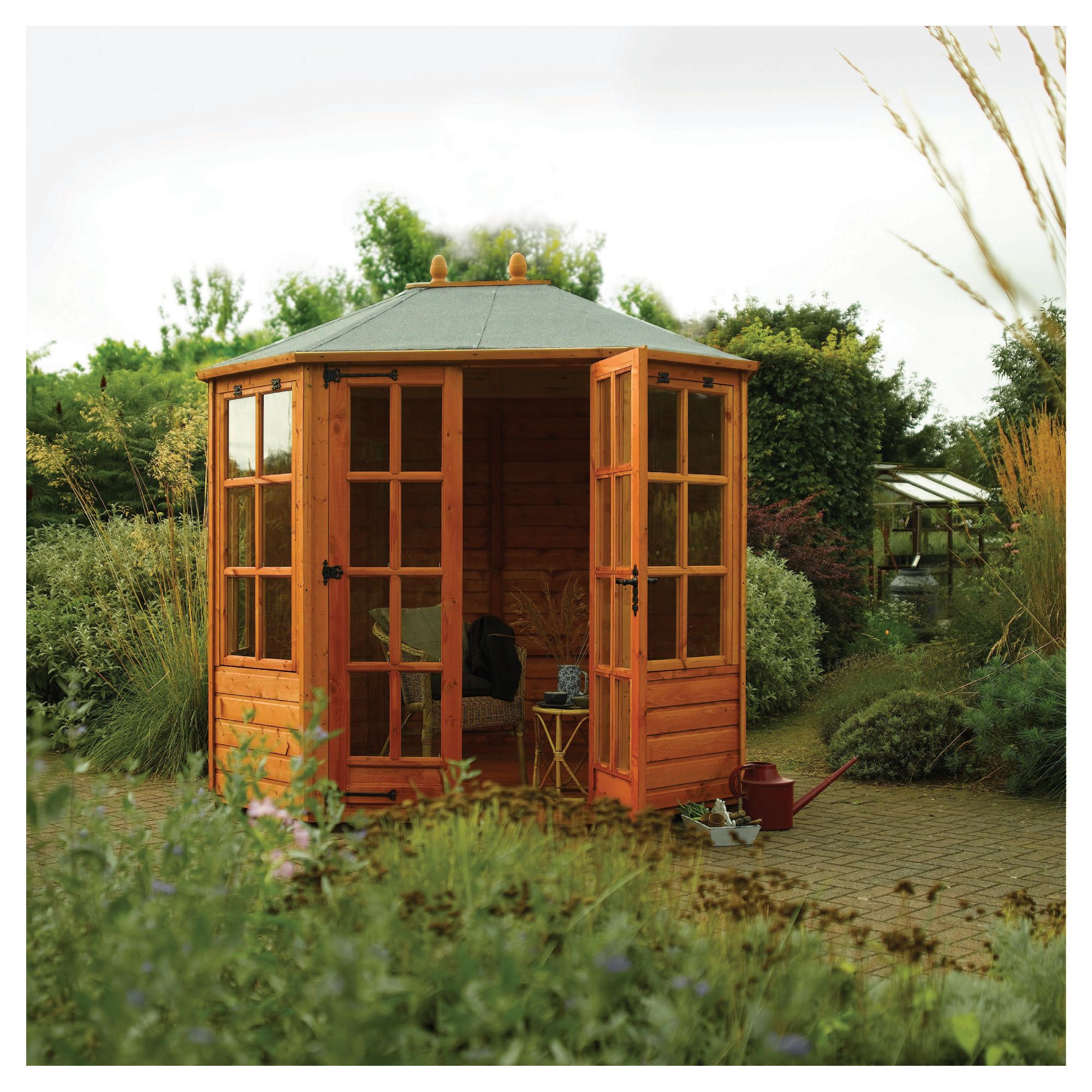 Rowlinson Ryton Octagonal Summerhouse 8x6 at Tesco Direct