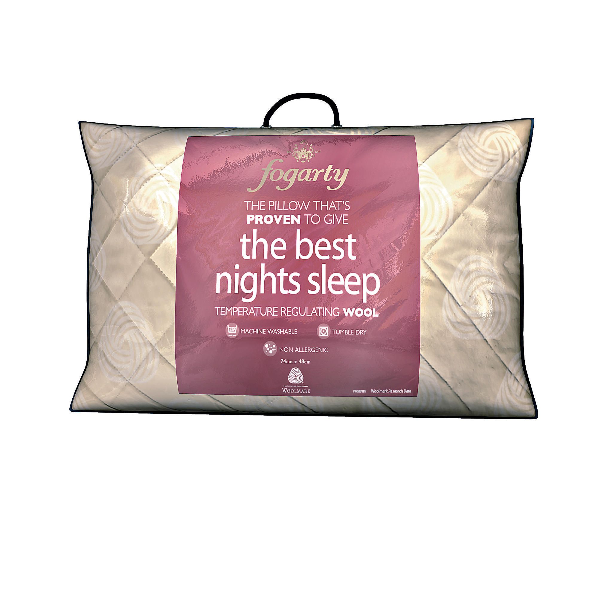 Fogarty Best Night's Sleep Wool Pillow 