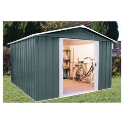 Yardmaster 10x8 Titan Metal Apex Shed with floor support frame