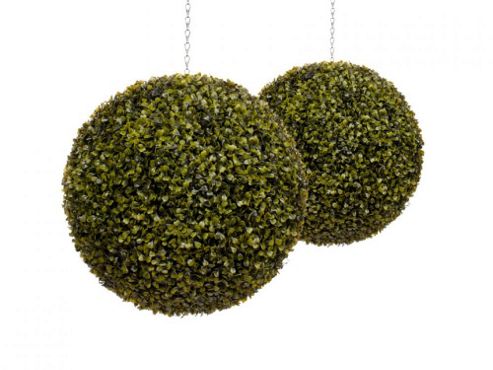 Image of Artificial 50cm Diameter Boxwood Ball Topiary X 2