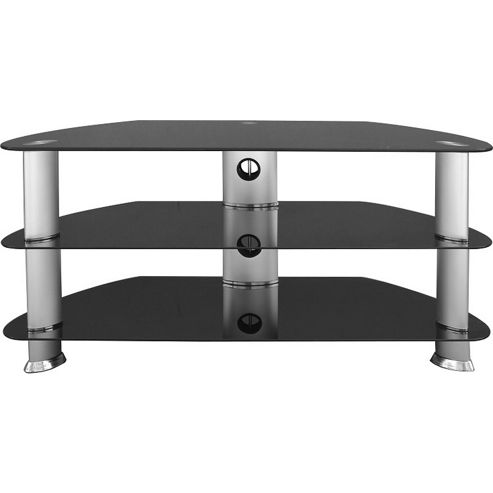 Image of Universal Black Tv Stand For Up To 42 Inch Tvs
