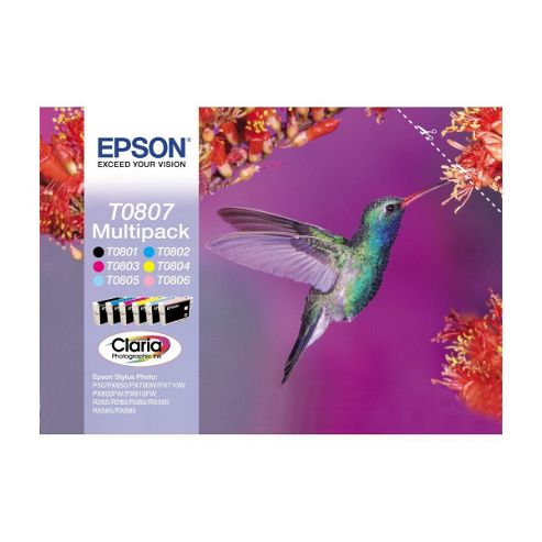 Image of Epson Multipack 6-colour T0807 Claria Photographic Ink