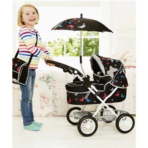 Image of Silver Cross Ranger Pram - Butterfly Vivid