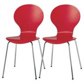Pair of Bistro chairs, red