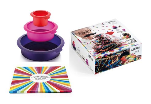Image of Lekue Escriba 3 Piece Surprise Cake Mould Kit