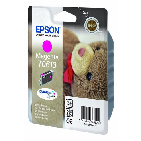 Image of Epson T0613 Printer Ink Cartridge - Magenta