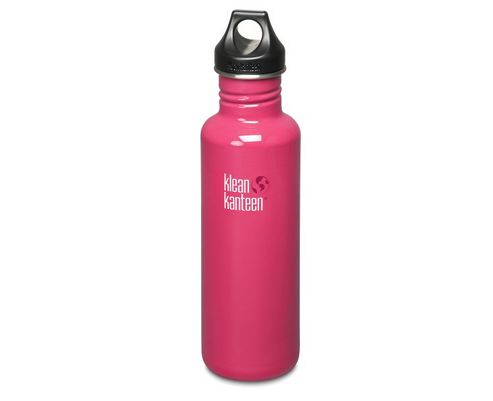 Image of Klean Kanteen 800ml Classic Water Bottle Pink (w/loop Cap)