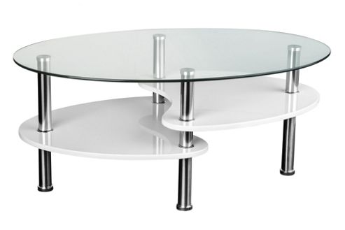 Image of Premier Housewares Coffee Table - White High Gloss