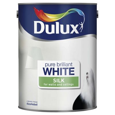 image 1 of Dulux White Silk Emulsion 5Ltr