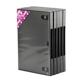 Tesco Black Library  Cases for  5 CDs / DVDs