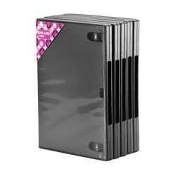 Tesco Black Library  Cases for  5 CDs / DVDs