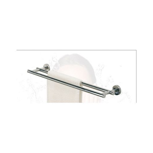 Image of Coram Showers Double Towel Rack In Chrome