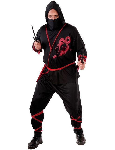 Image of Ninja Outfit (plus Size) Extra Large