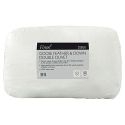 Finest Goose Feather Down Duvet, 10.5 Tog, Double