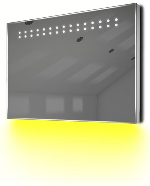 Image of Ambient Ultra-slim Led Bathroom Mirror With Demister Pad & Sensor K12y