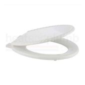 Bemis 5023 Rope Sculptured Moulded Wood Novelty Toilet Seat and Cover with Adjustable Plastic Hinges