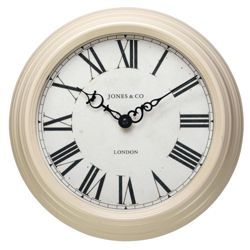 Jones & Co Savoy Cream Wall Clock