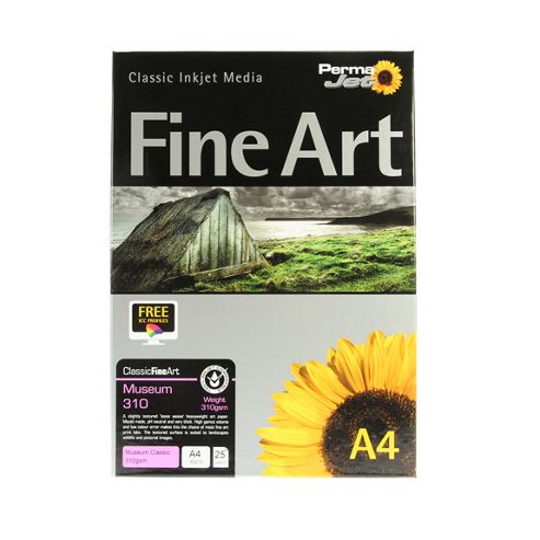 Image of A4 Permajet Digital Photo Paper Museum Classic - 310gsm - 25pk