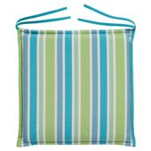 Tesco Cushion Seat Pad 2pk, Blue Stripe/Blue