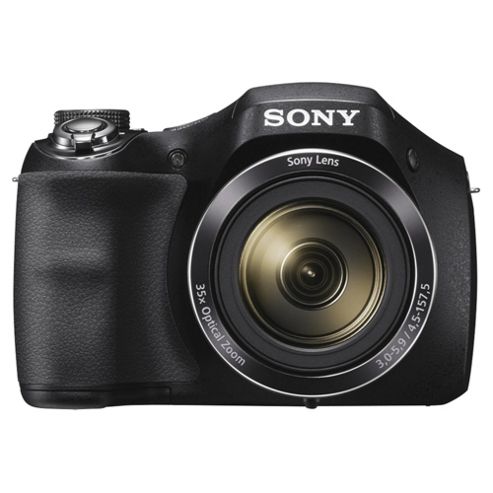 Image of Sony H300 Digital Bridge Camera, Black, 20.1 Mp, 35x Optical Zoom, 3.0" Lcd Screen