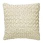 F&F Home Rose Faux Fur Cushion, Cream