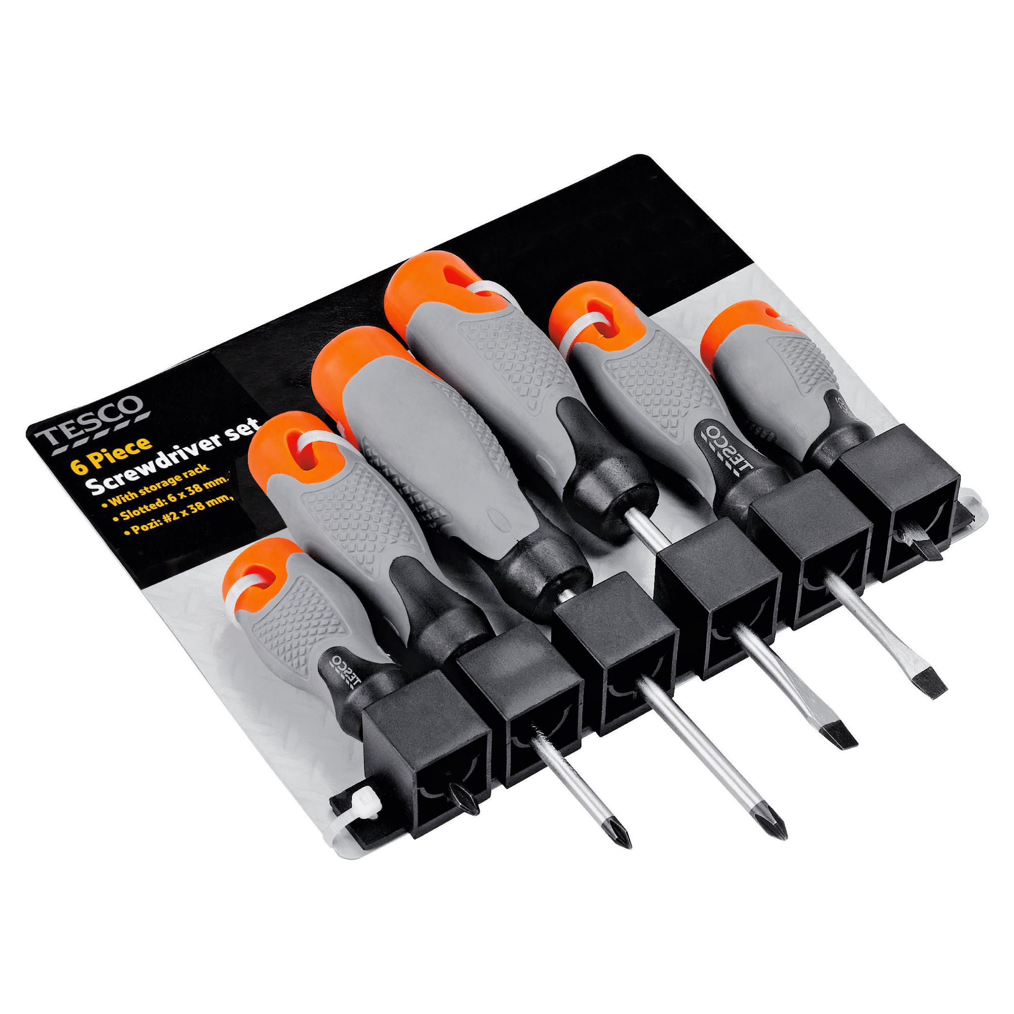 Tesco 6 Pc Screwdriver Set
