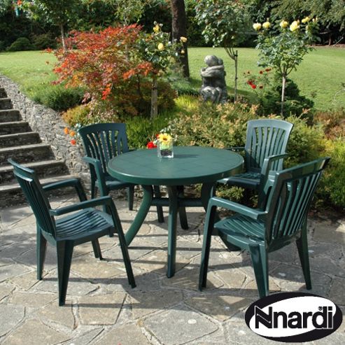 Image of Nardi Toscana 5 Piece Dining Set - Green
