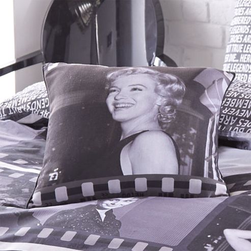 Image of Catherine Lansfield Home Photographica Marilyn Monroe Multi Coloured Cushion Cover