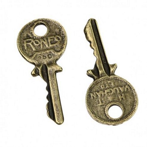 Image of Key Charm Steampunk - 2 Pack