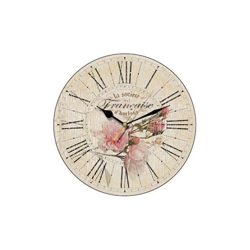 Image of Smith & Taylor French Rose Vintage Round Wall Clock