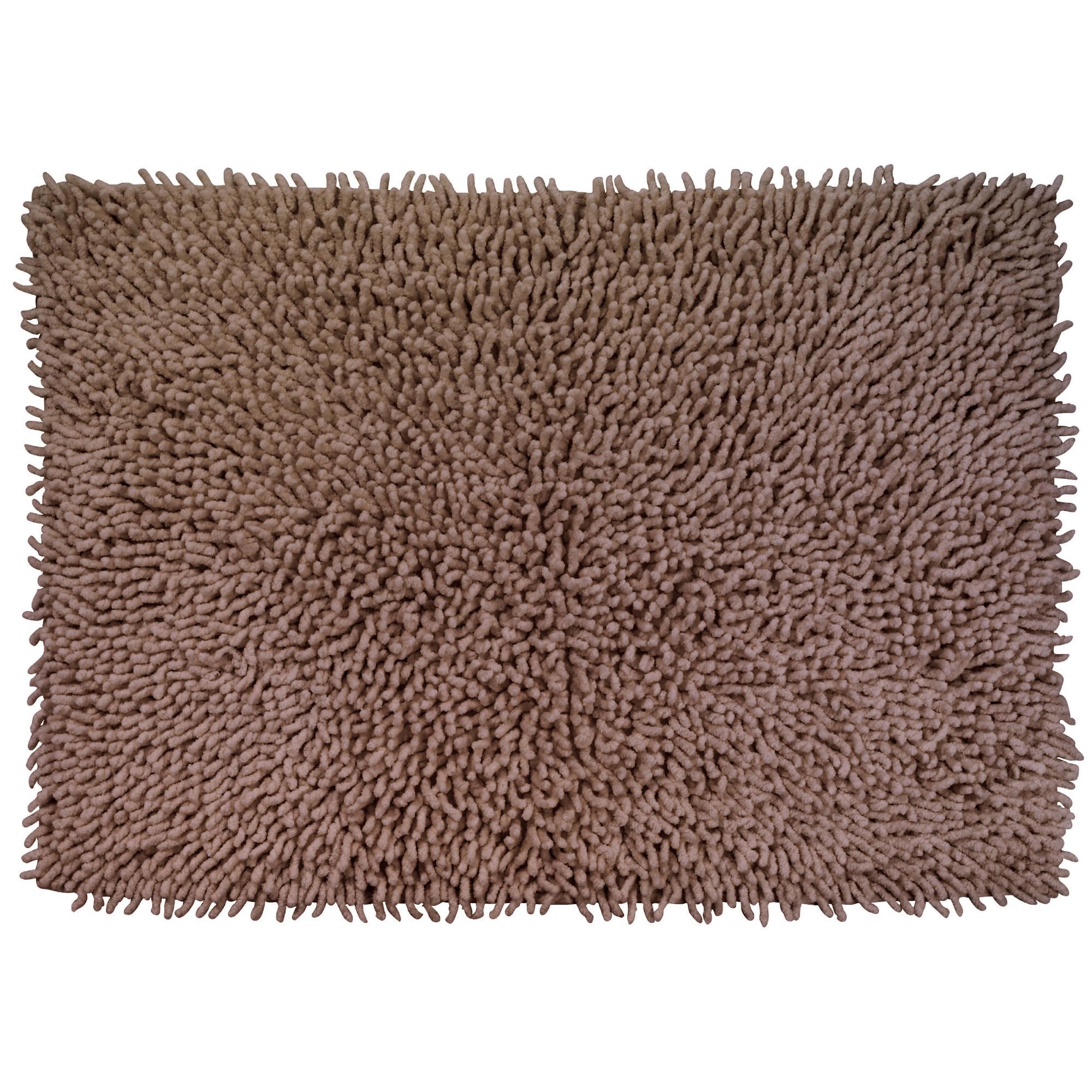 Tesco Chenille Bath Mat, Dark Natural 