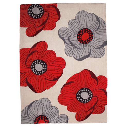 Image of Tesco Sophia Rug Red 150x240cm