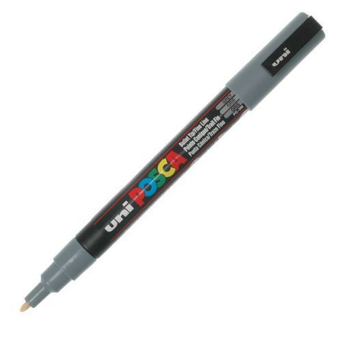 Image of Uni Pc-3m Posca Marker Grey