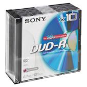 Sony DVD-R Spindle Pack of 10