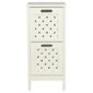 Sheringham White Wood 2 Drawer Tower Cabinet