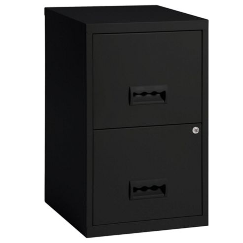 Image of Pierre Henry A4 2 Drawer Maxi Filing Cabinet, Black