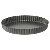 Tesco Professional Weight 26x4cm Fluted Loose Base Quiche Pan