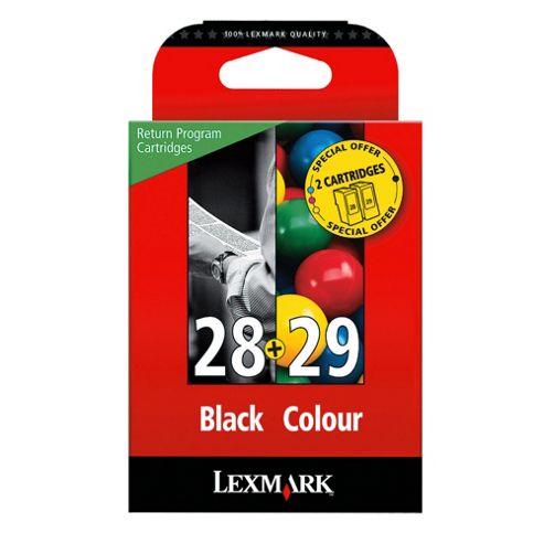 Image of Lexmark 28/29 Printer Ink Cartridge (18c1520ekit)- Tri-colour