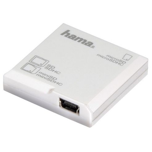 Image of Hama All In One Microsd Card Reader - White