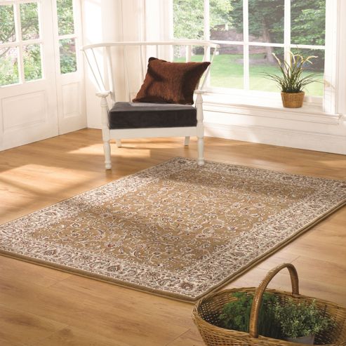 Image of Million Point Chatsworth Gold/ivory 60x230 Cm Rug