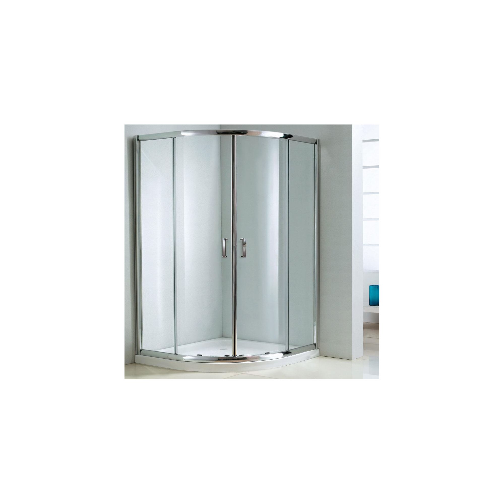 Duchy Style Double Offset Quadrant Door Shower Enclosure, 1200mm x 900mm, 6mm Glass, Low Profile Tray, Right Handed at Tesco Direct