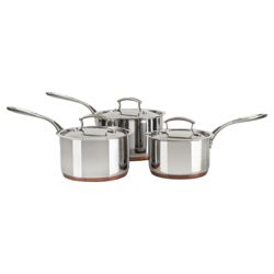 Go Cook Professional 3 piece Saucepan Set