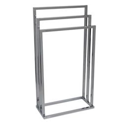 Lincoln Chrome 3 Tier Towel Stand