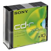 Sony CD-R Sleeve Pack of 10
