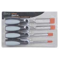 Tesco 4 Piece Wood Chisel Set