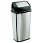 Tesco Stainless steel flip top bin 50L